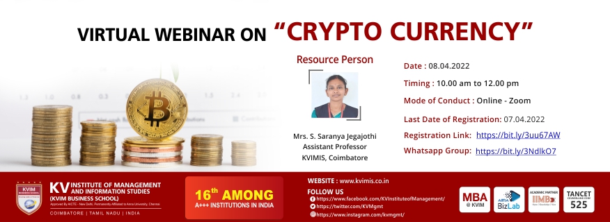 Virtual Webinar on Crypto Currency 2022